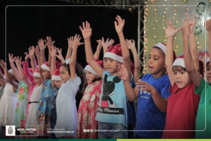 Evento celebra o espírito do Natal com a participação especial de nossas crianças, em Nova Mutum