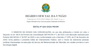 executar o Serviço de Retransmissão de Televisão – RTV em Nova Mutum