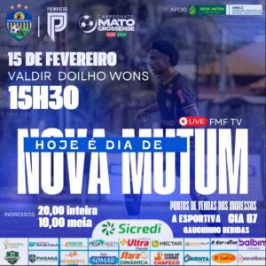 Alô torcida!! Hoje é dia de lotar o estádio e empurrar o time em busca de mais uma vitória no Matogrossense 2025!!! Nova…