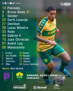 Dourado definido para a final! 

#Cuiaba #OrgulhodeMatoGrosso #AvanteDourado