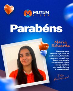 Feliz Aniversário, Maria Eduarda! 

Sua dedicação e talento fazem toda a difere…