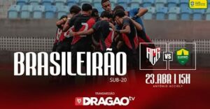 A partida entre Cuiabá e Atlético-GO pelo Brasileiro Sub-20 terá transmissão do …