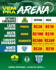 Estreia na Arena Pantanal 

 Avaí 
 2ª Rod – Brasileiro Série B 
 Arena Pantanal…