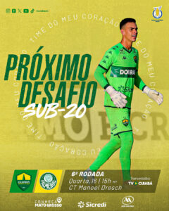 Dourado tem mais um desafio importante na próxima semana!

 Palmeiras
 6ª Rod – …