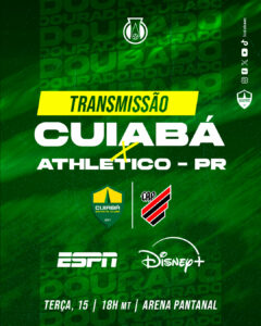 Para você que mora fora de Cuiabá ou não pode ir na Arena, ESPN / Disney+ transm…