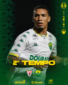 Recomeça! Vamos para o segundo tempo.
Dourado em busca de mais uma vitória.

ATL…