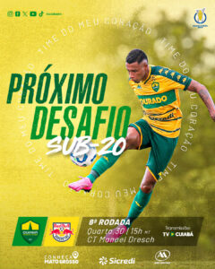 O time sub-20 do Cuiabá volta a jogar nesta quarta-feira (30) pelo Campeonato Br…