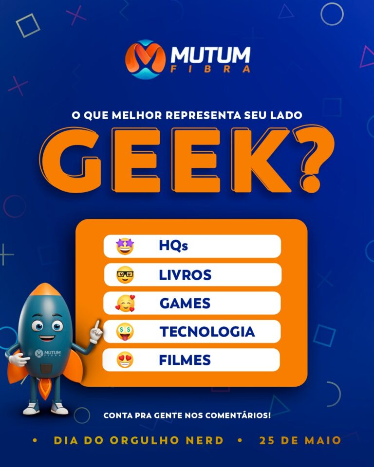 Hoje o assunto é sério: o que mais representa seu lado geek?

Conta pra gente: …