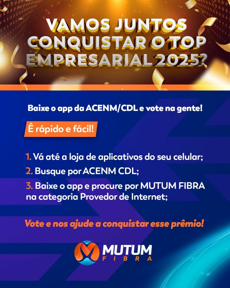 Vamos juntos conquistar o Top Empresarial 2025?
Contamos com o seu voto para le…