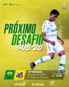 Cuiabá e Santos se enfrentam nesta quarta-feira (14), a partir das 15h (MT), no …