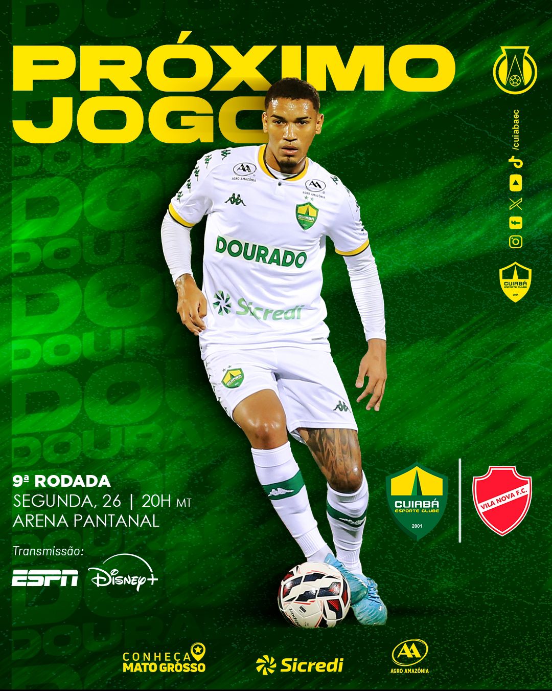 Anote na agenda o nosso próximo desafio pela Série B!

 Vila Nova-GO
 9ª Rod – B…
