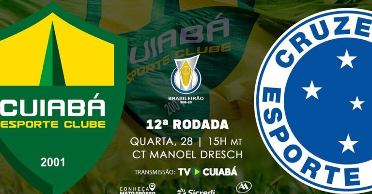 Hoje tem Cuiabá e Cruzeiro pelo Brasileiro Sub-20, com transmissão ao vivo pela …