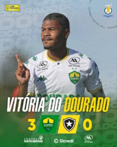 Grande vitória do Dourado sobre o Botafogo pelo Brasileiro Sub-20. Na próxima ro…