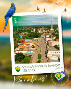 Hoje é dia de comemorarmos mais um aniversário de Santo Antônio de Leverger, q…