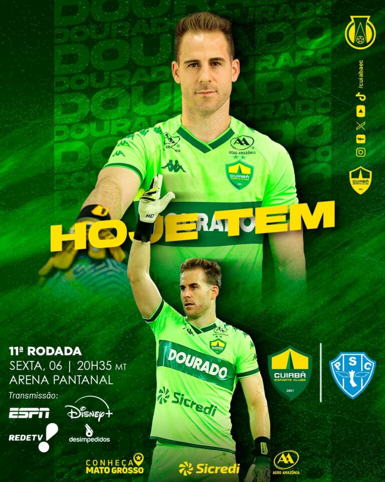 Venha empurrar o Dourado em busca de mais uma vitória!

 Paysandu
 11ª Rod – Bra…