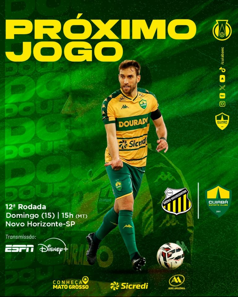 Domingo que vem tem Dourado no interior paulista!

 Novorizontino-SP
 12ª Rod – …