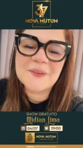 Recado especial da Midian Lima pra você!

Ela já confirmou presença e gravou um …