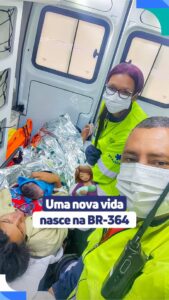 Nasce uma nova vida na BR-364.

Na manhã do dia 30/06, Mariane sentiu que seu f…