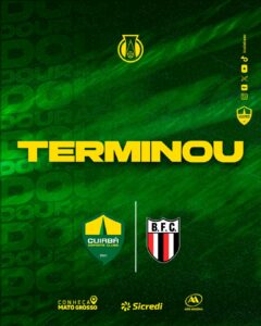 Final de jogo! Dourado volta a jogar no sábado, contra o Remo, em Belém.

CUI 0-…