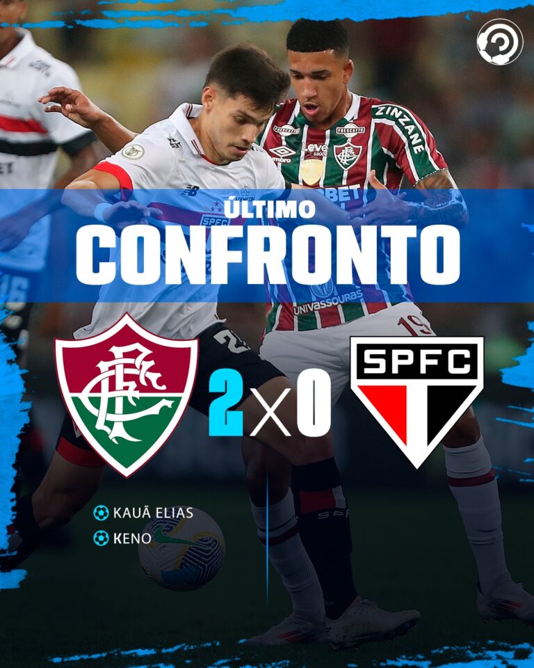 No último confronto deu FLUMINENSE!! 

Fluminense e São Paulo se enfrentam em s…