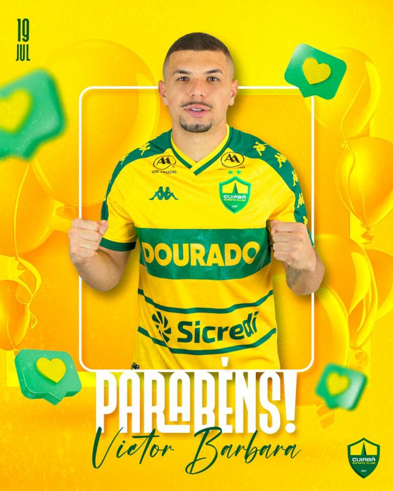 Hoje o atacante Victor Barbara completa 21 anos. Parabéns e sucesso, Vitinho!

…