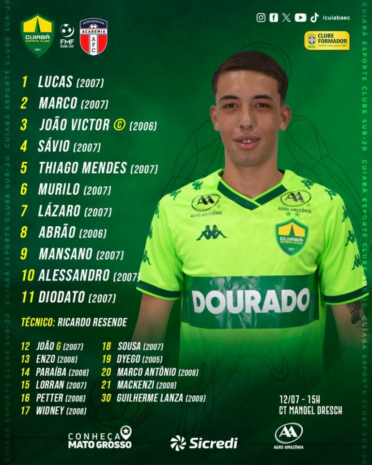 O Dourado está escalado para estrear no Mato-grossense Sub-20!

#OrgulhodeMatoGr…