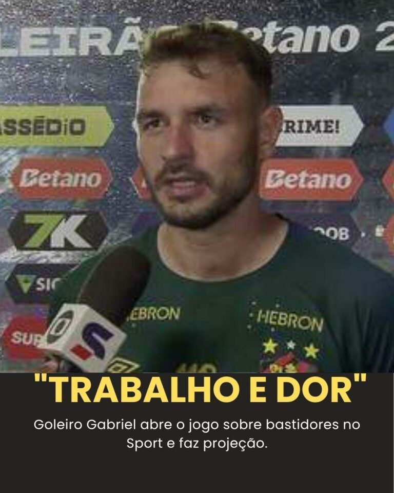 Goleiro do Sport não esconde a… Ver mais