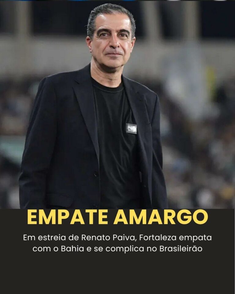 PREOCUPANTE! Fortaleza empata com o Bahia e… Ver mais
