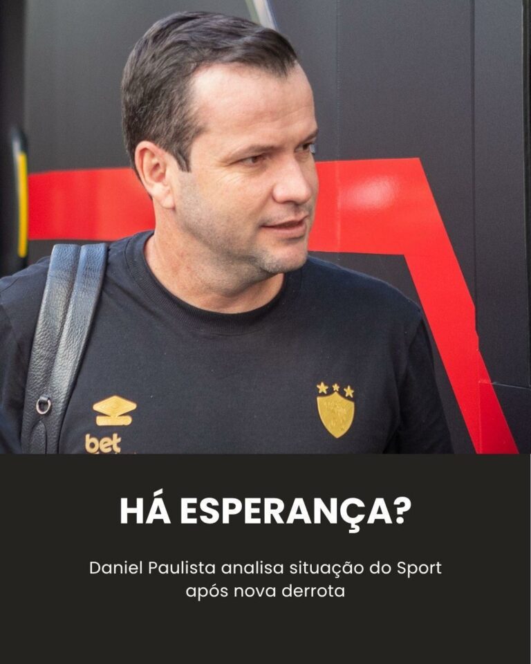 AINDA DÁ? Técnico do Sport, Daniel Paulista ainda tem esperança e… Ver mais