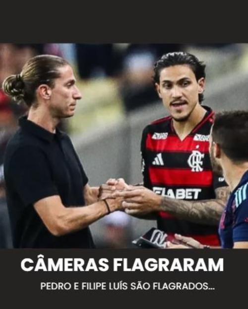 Após decidir o Fla x Flu, Pedro se virou para Filipe Luís e fez…Ver mais