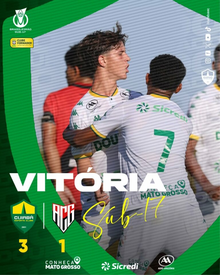 Vitória do Dourado sobre o Atlético-GO pelo Brasileiro Sub-17. Cuiabá chega aos …