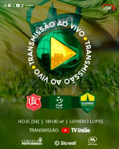 Hoje tem Cuiabá em campo pelo Mato-grossense Sub-20, diante do União, com transm…
