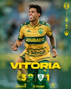 Vitória do Dourado sobre o América-MG pela Série B. Cuiabá vai aos 28 pontos e e…