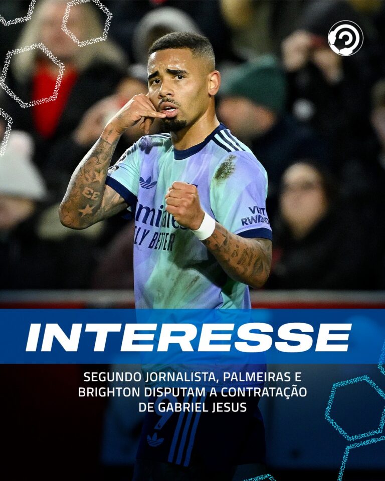 Palmeiras disputa contratação de Gabriel Jesus com Brighton!!

De acordo com inf…
