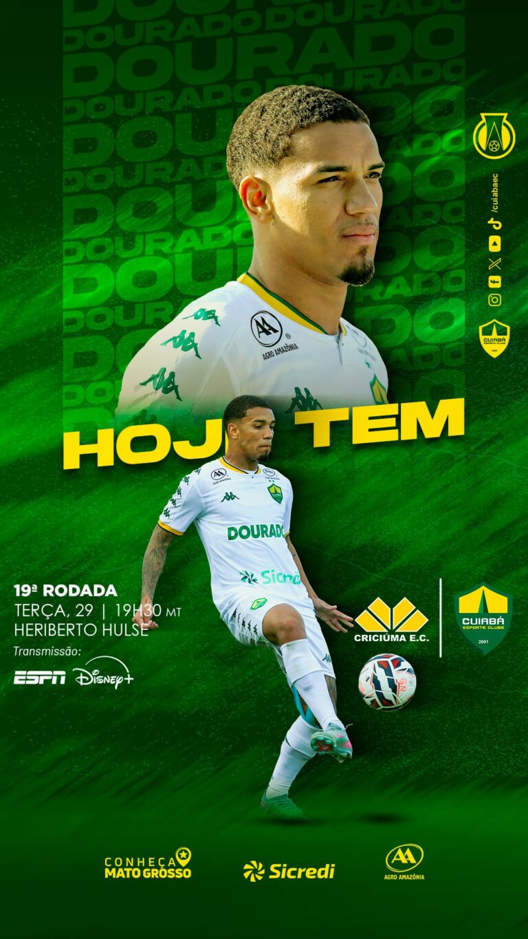 Vamos, Dourado.

 Criciúma
 19ª Rod – Brasileiro Série B
 Heriberto Hulse
 Crici…