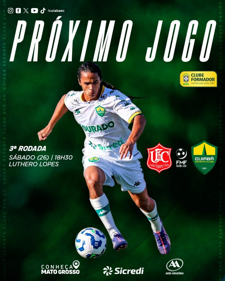 A equipe sub-20 do Cuiabá volta a jogar neste sábado (26), quando enfrenta o Uni…