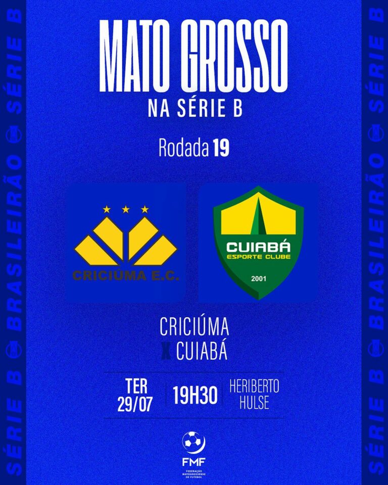 Cuiabá enfrenta o Criciúma fora de casa

Nesta terça-feira (29), às 19h30 (MT), …