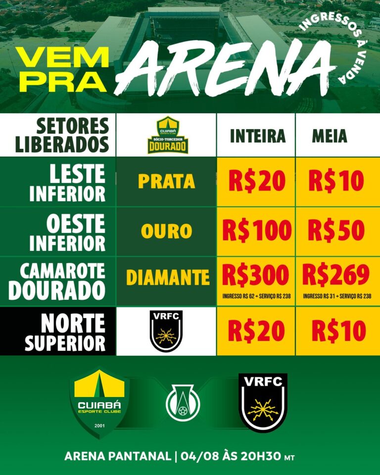 Segunda tem Dourado na Arena. Compre seu ingresso. 

 Volta Redonda-RJ
 20ª Rod….