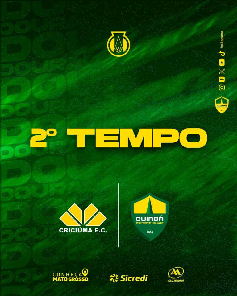 Começa! Mais 45 minutos aqui no Heriberto Hulse!

CRI 1-0 CUI

#OrgulhodeMatoGro…