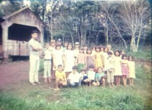 E la se vai, 41 anos, Vilson Zeni e sua turma de alunos, escola São João.