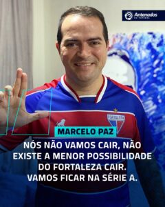Marcelo Paz, presidente do Leão, está confiante na recuperação do time.