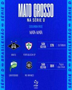 Mixto e Luverdense abrem mata-mata da Série D em casa neste sábado

Os dois repr…