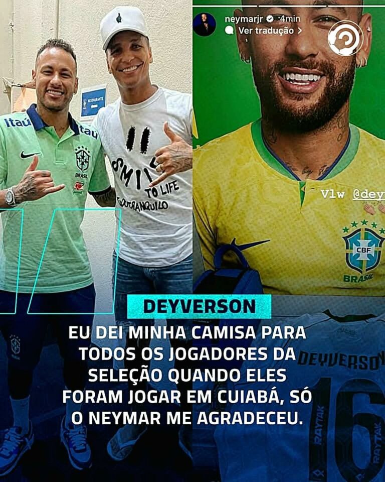 Deyverson elogiou a humildade do Neymar.