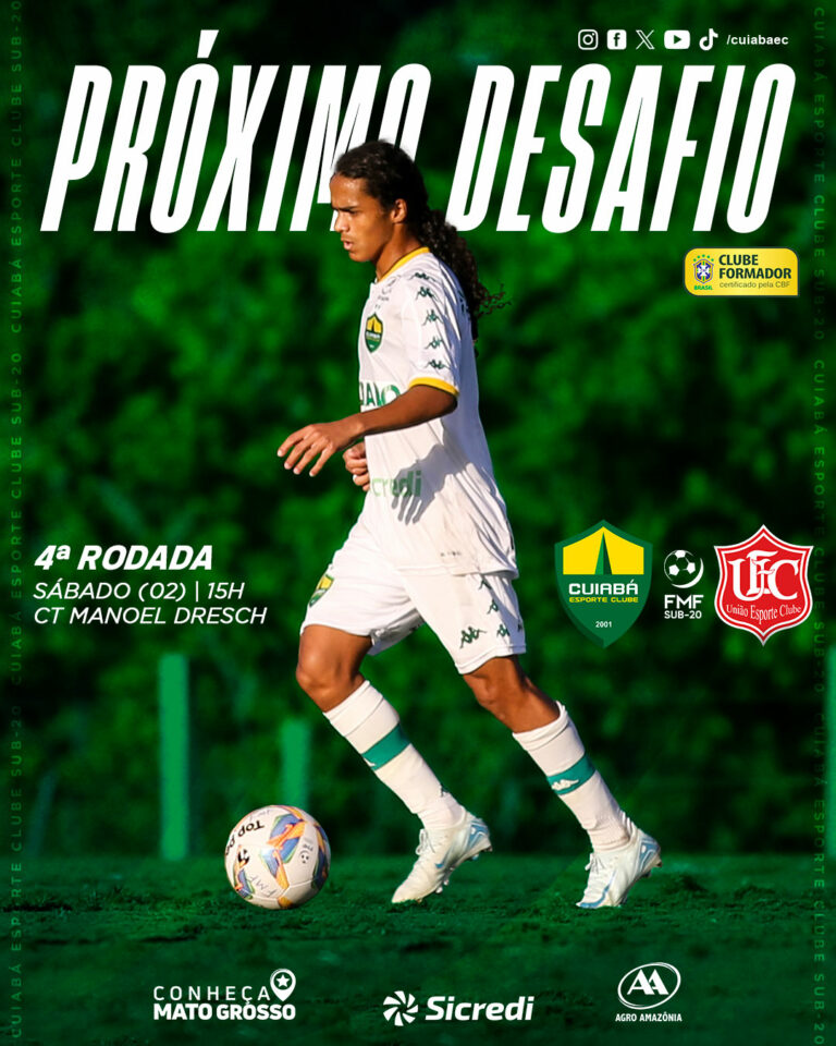 Líder do Grupo 4 do Mato-grossense Sub-20, com três vitórias em três jogos, o Cu…