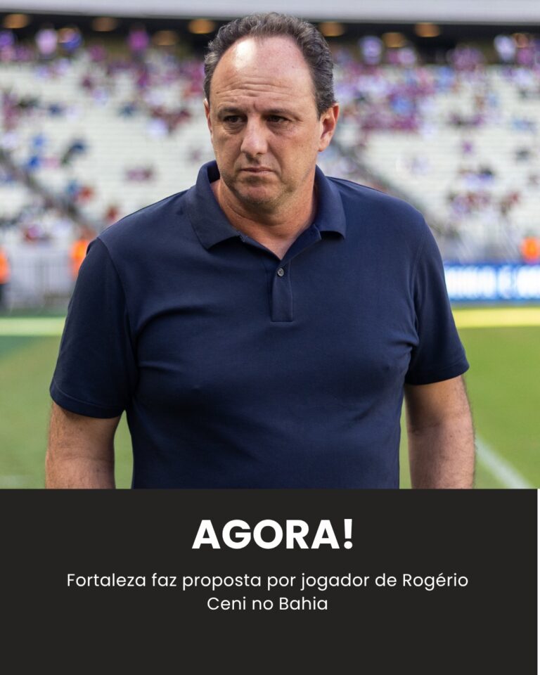Rogério Ceni é avisado e Fortaleza tenta contratação de meia do Bahia.