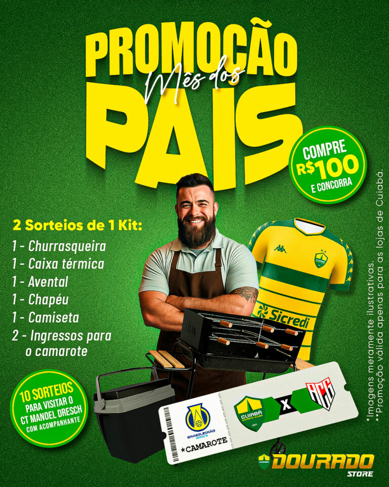 *Promoção Mês dos Pais*

A Dourado Store tem uma grande promoção para o Mês dos …