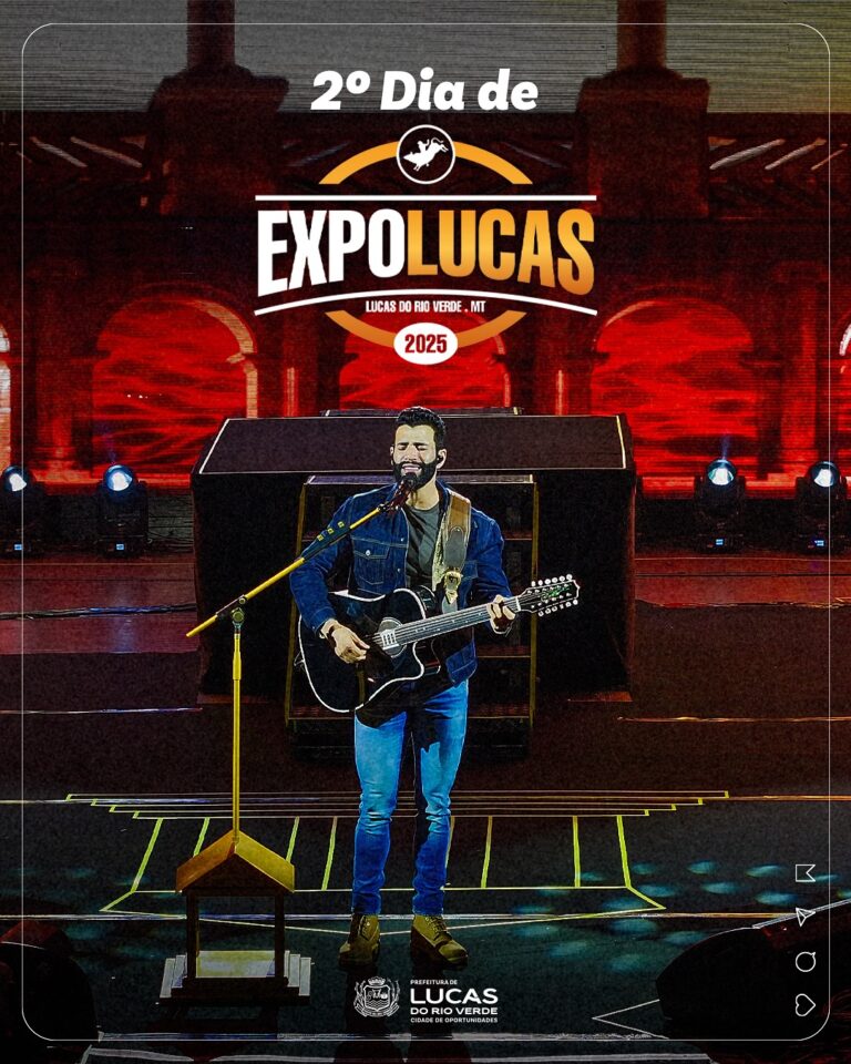 SEGUNDO DIA HISTÓRICO na #expolucas25 
O Embaixador chegou, cantou, emocionou e…