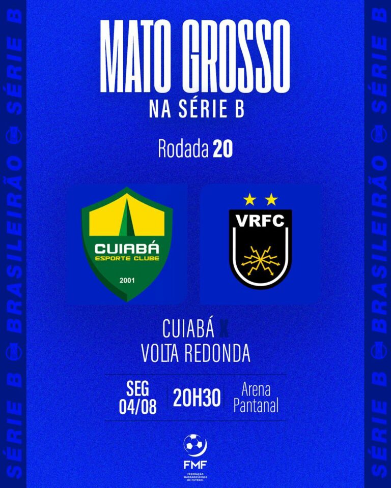 Cuiabá enfrenta o Volta Redonda na Arena Pantanal

Nesta segunda-feira (04), às …