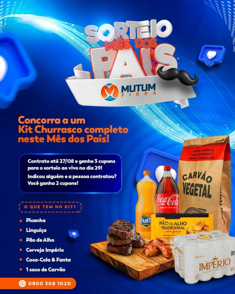 Promoção especial este mês especial dos Pais na Mutum Fibra!

Já pensou em ganh…