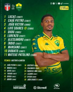 Definido e escalado, o Dourado enfrenta assim o Academia pelo Estadual Sub-20.

…